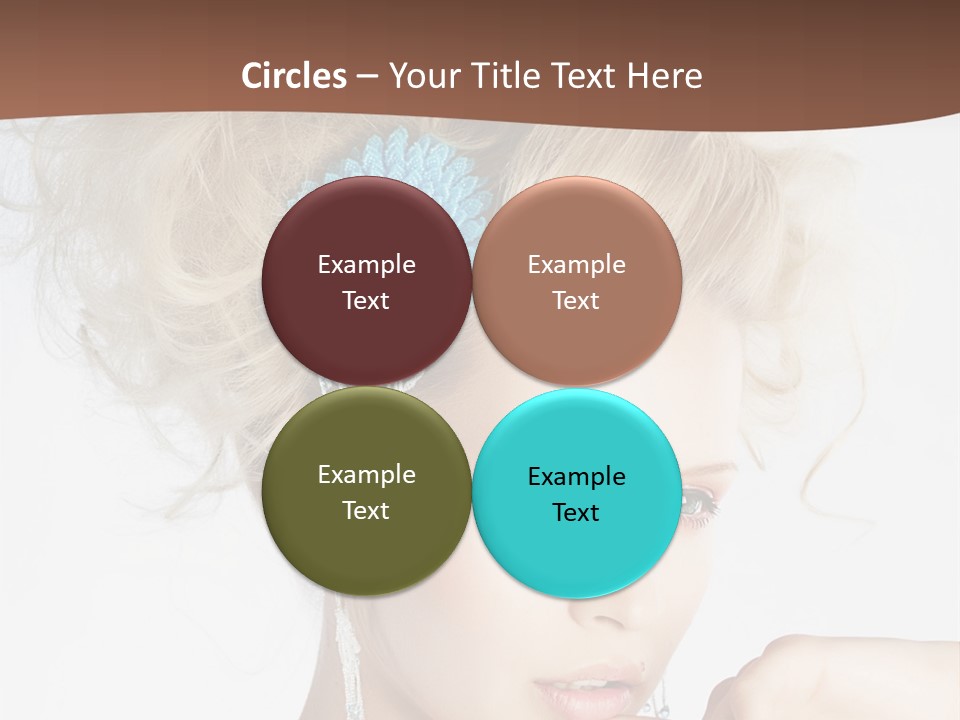 Sexy Earring Hair PowerPoint Template