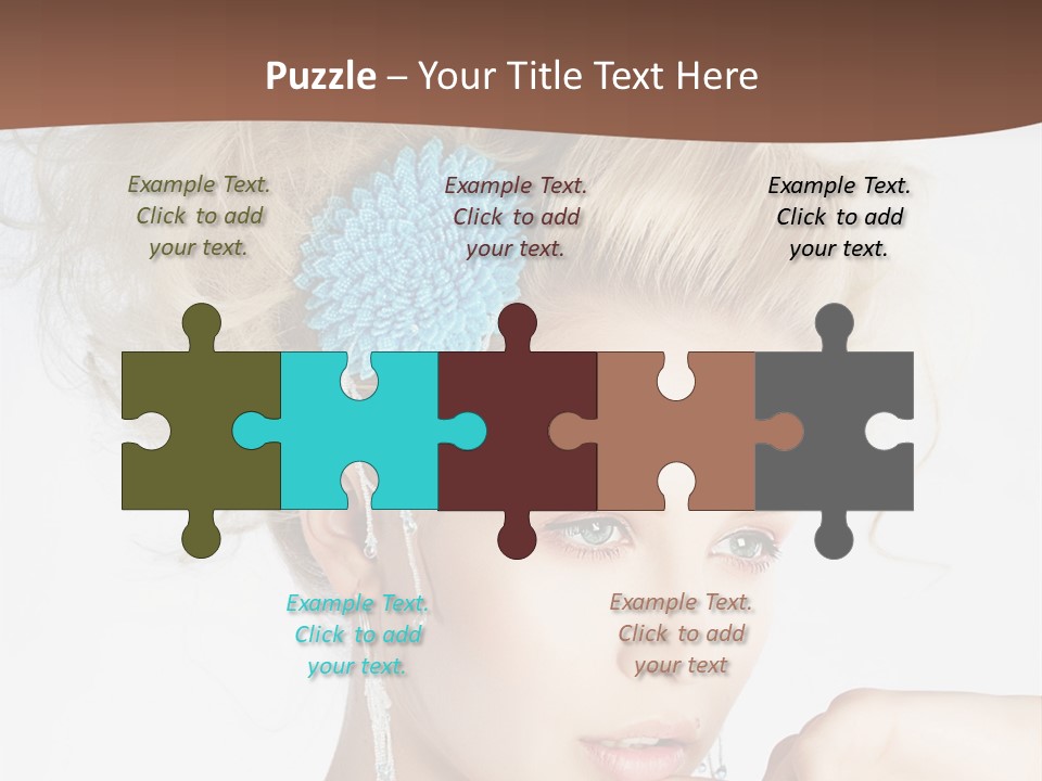 Sexy Earring Hair PowerPoint Template