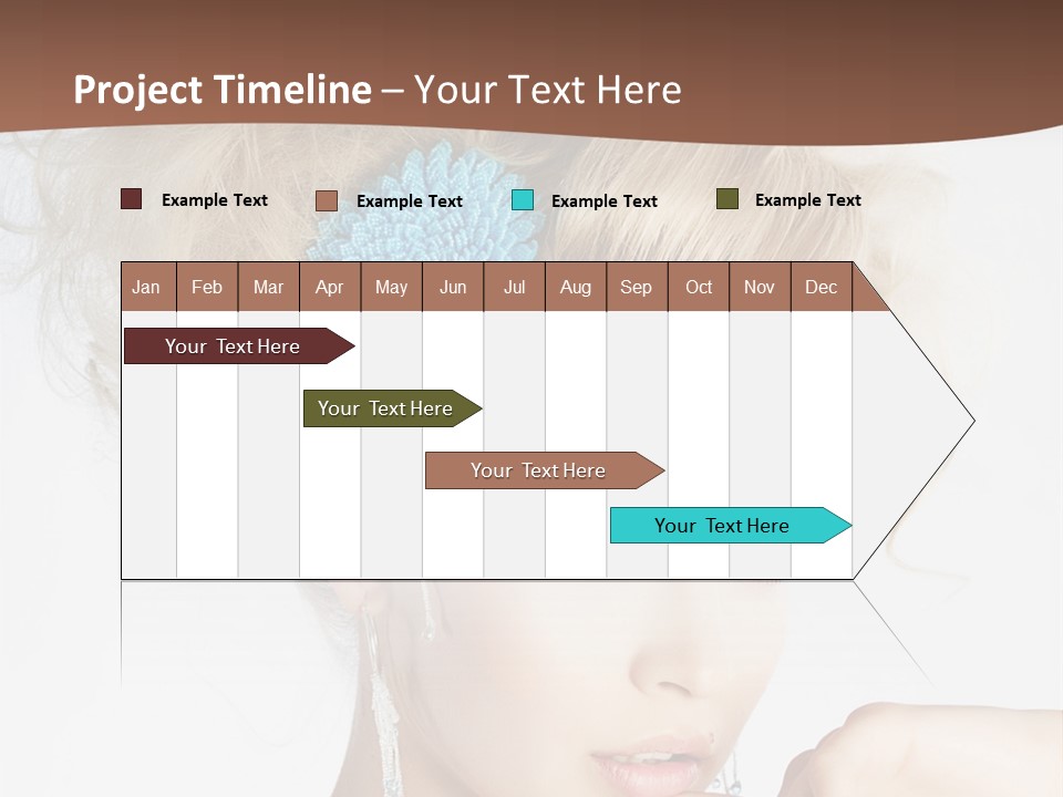 Sexy Earring Hair PowerPoint Template