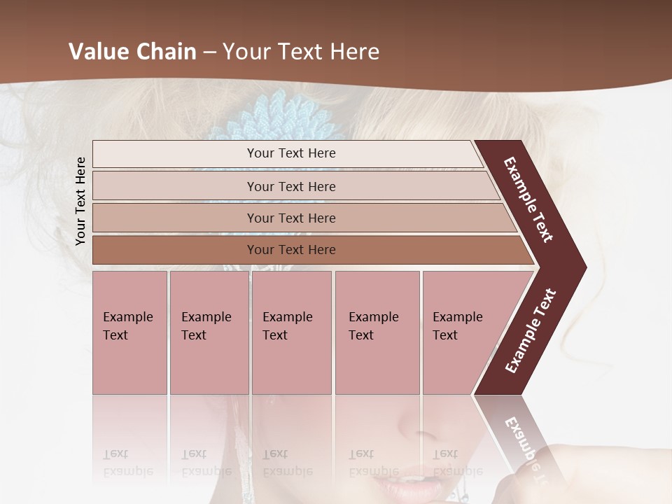 Sexy Earring Hair PowerPoint Template