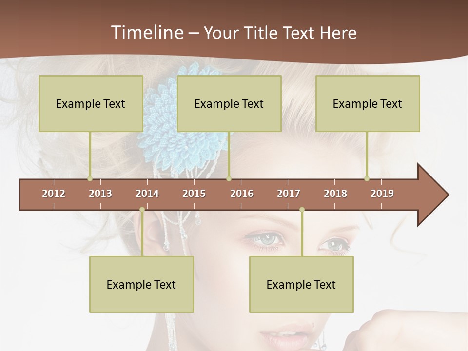 Sexy Earring Hair PowerPoint Template