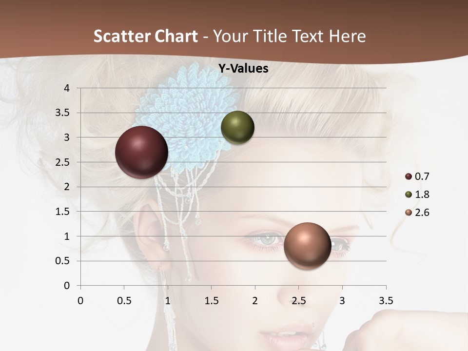 Sexy Earring Hair PowerPoint Template