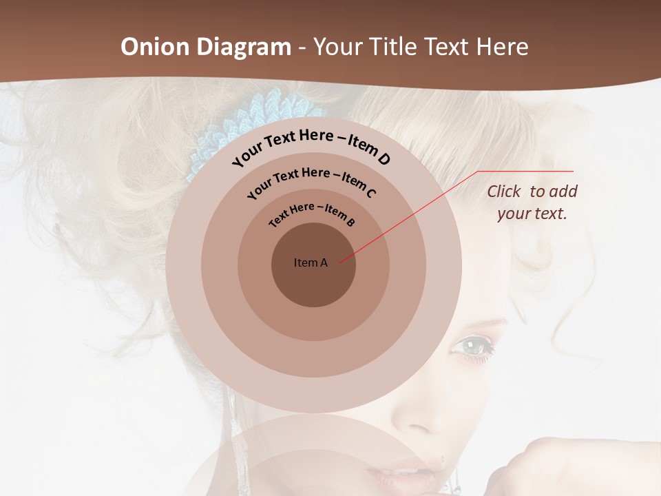 Sexy Earring Hair PowerPoint Template