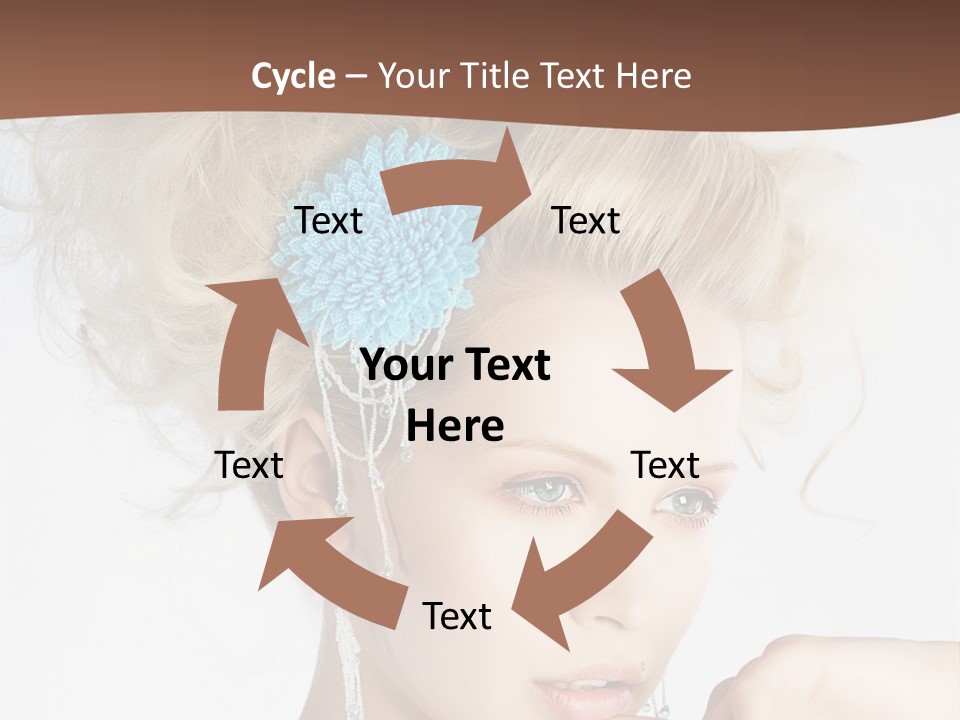 Sexy Earring Hair PowerPoint Template