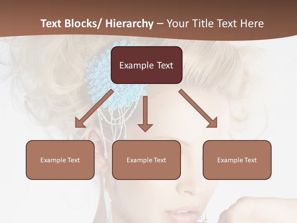 Sexy Earring Hair PowerPoint Template