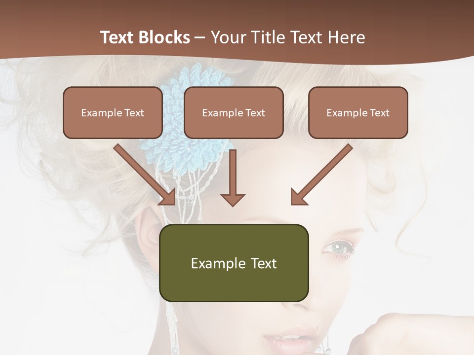 Sexy Earring Hair PowerPoint Template