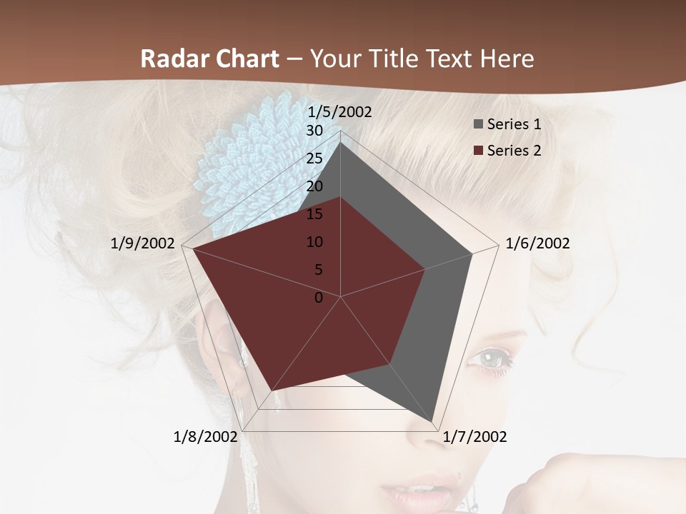 Sexy Earring Hair PowerPoint Template