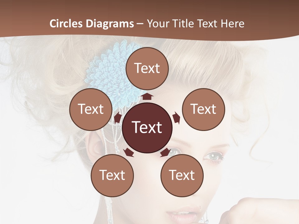 Sexy Earring Hair PowerPoint Template