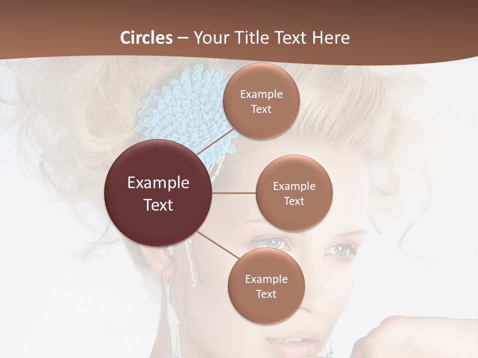 Sexy Earring Hair PowerPoint Template