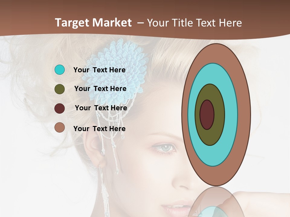 Sexy Earring Hair PowerPoint Template