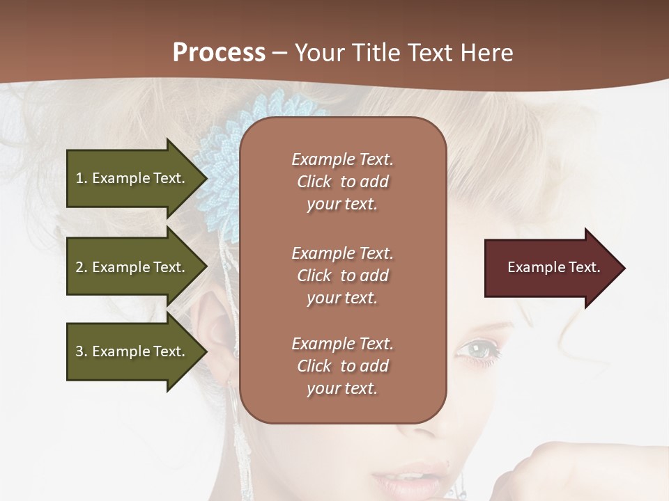 Sexy Earring Hair PowerPoint Template