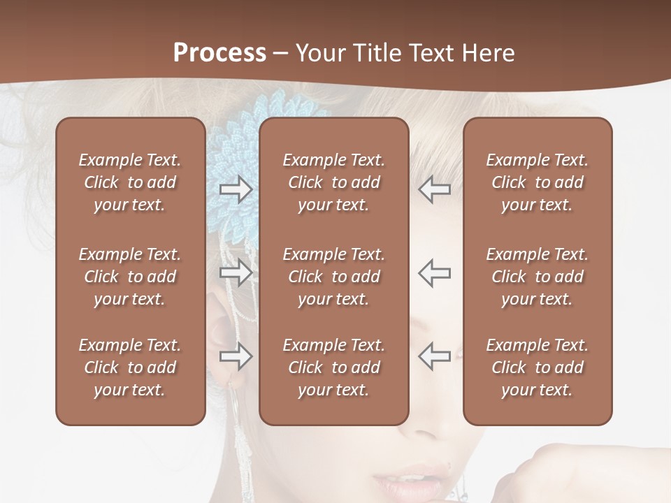 Sexy Earring Hair PowerPoint Template