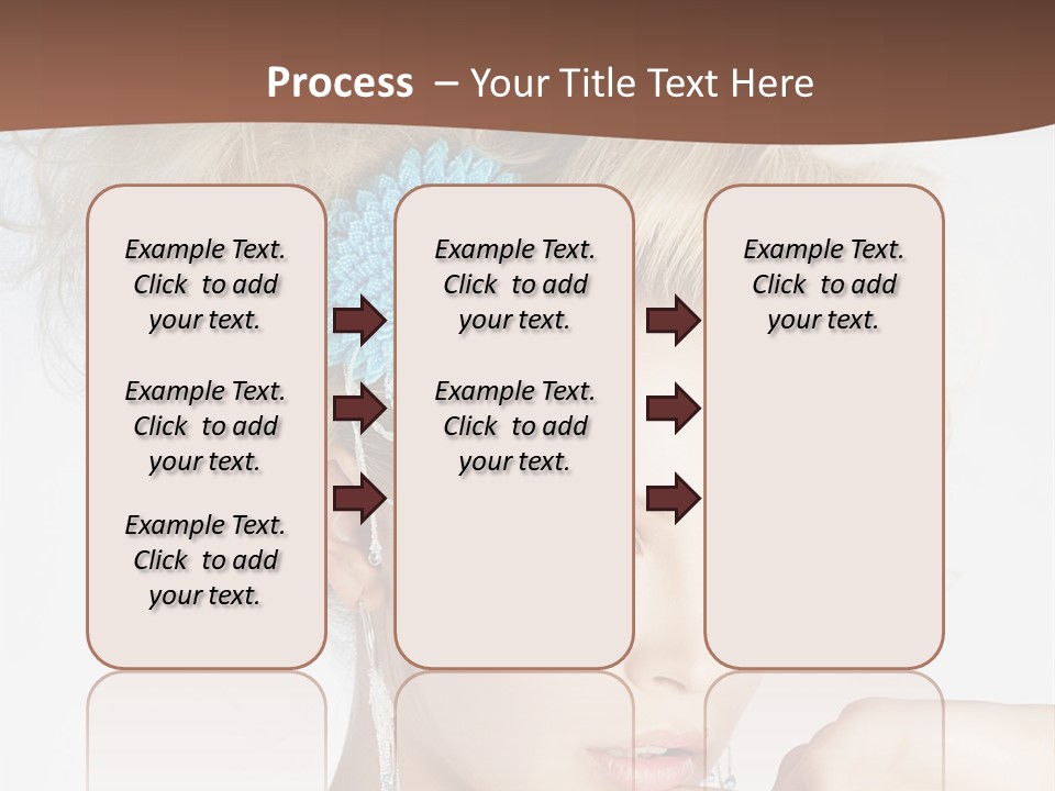Sexy Earring Hair PowerPoint Template