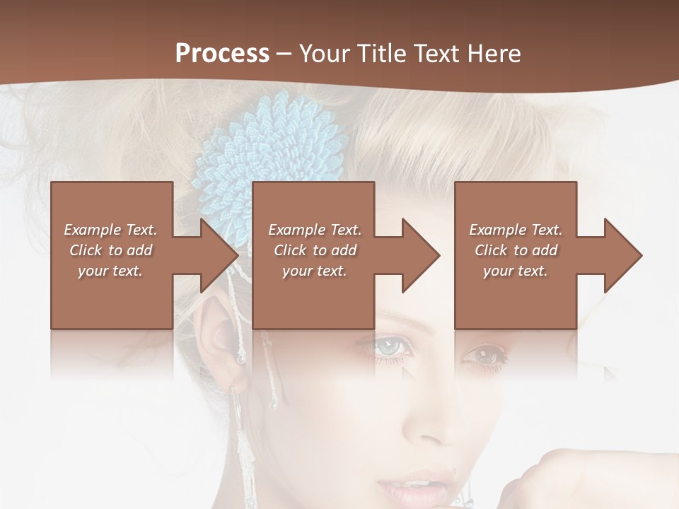Sexy Earring Hair PowerPoint Template