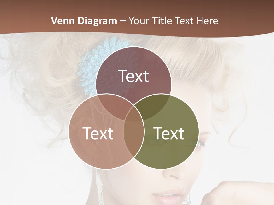 Sexy Earring Hair PowerPoint Template