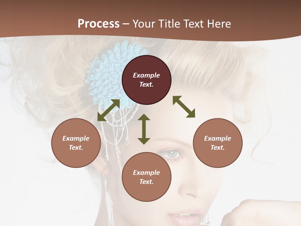 Sexy Earring Hair PowerPoint Template