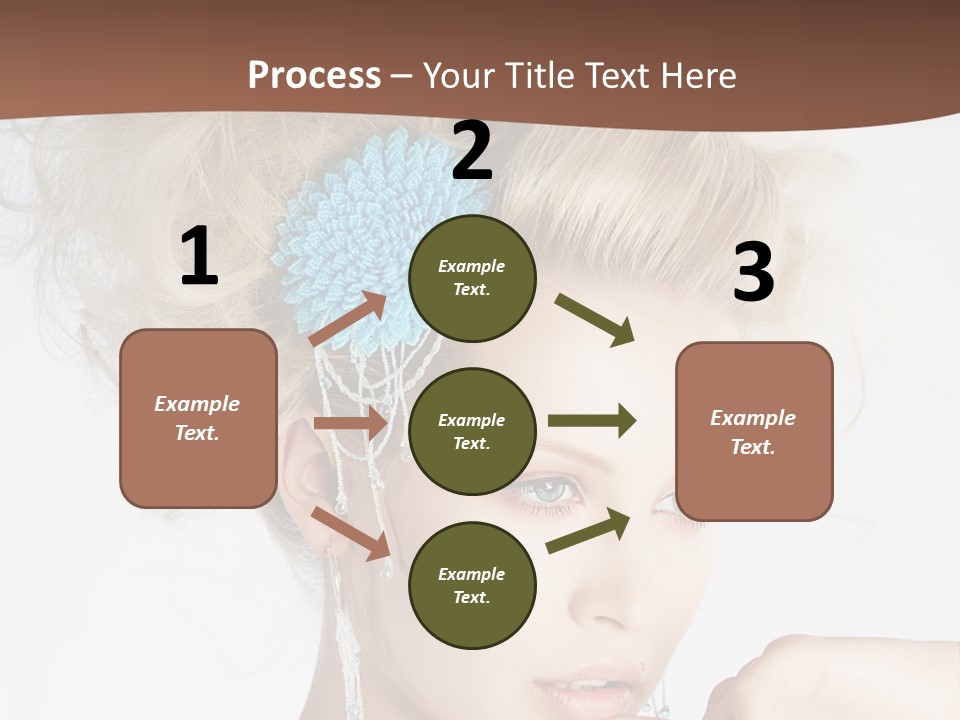 Sexy Earring Hair PowerPoint Template