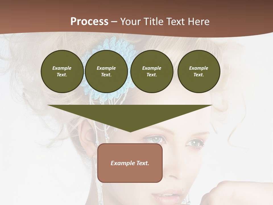 Sexy Earring Hair PowerPoint Template