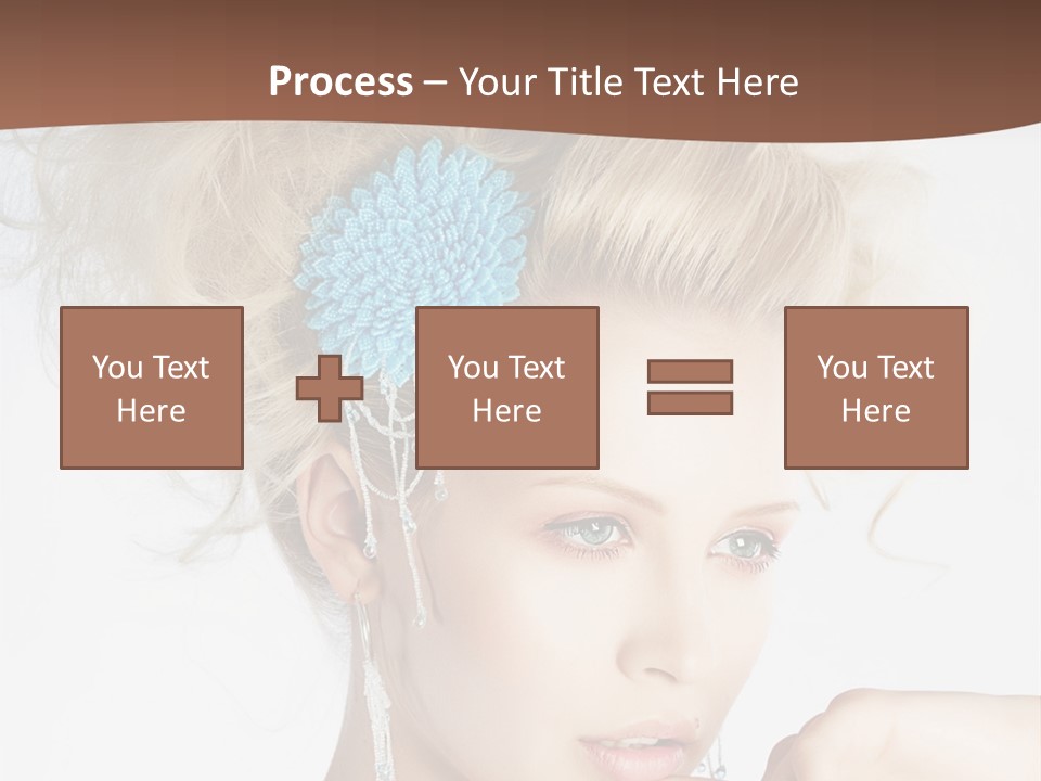 Sexy Earring Hair PowerPoint Template