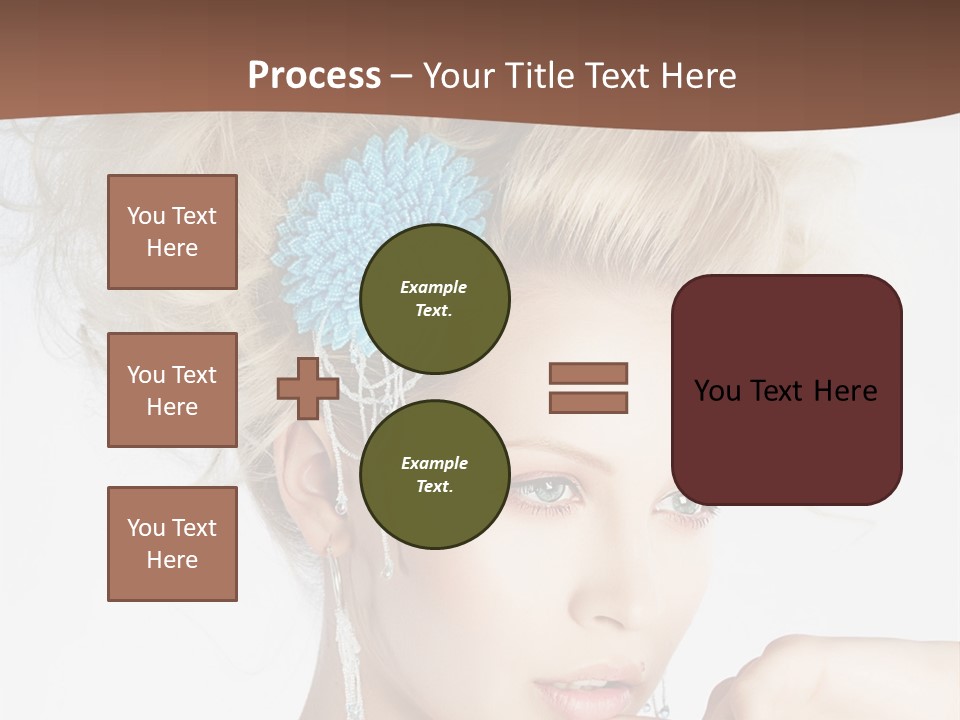 Sexy Earring Hair PowerPoint Template