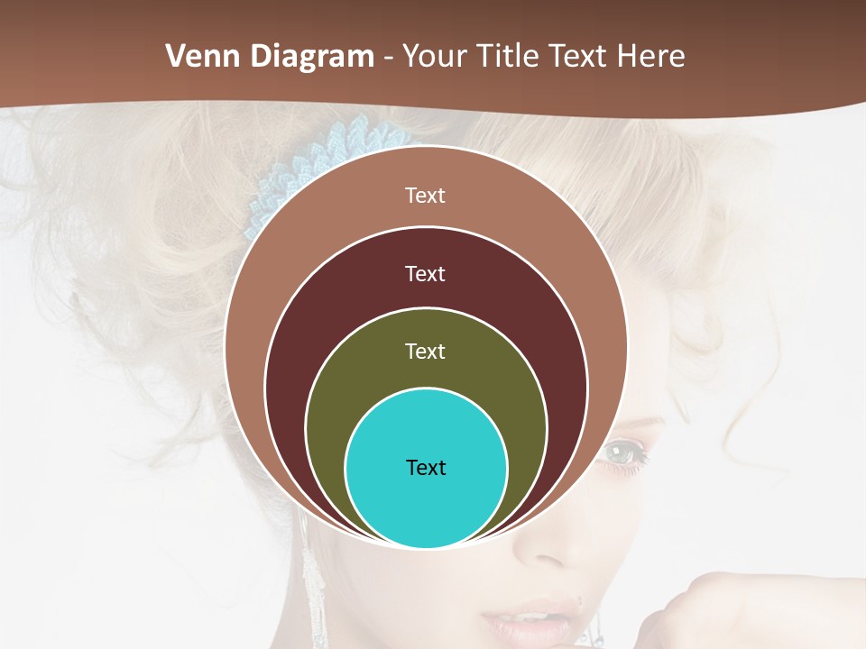 Sexy Earring Hair PowerPoint Template