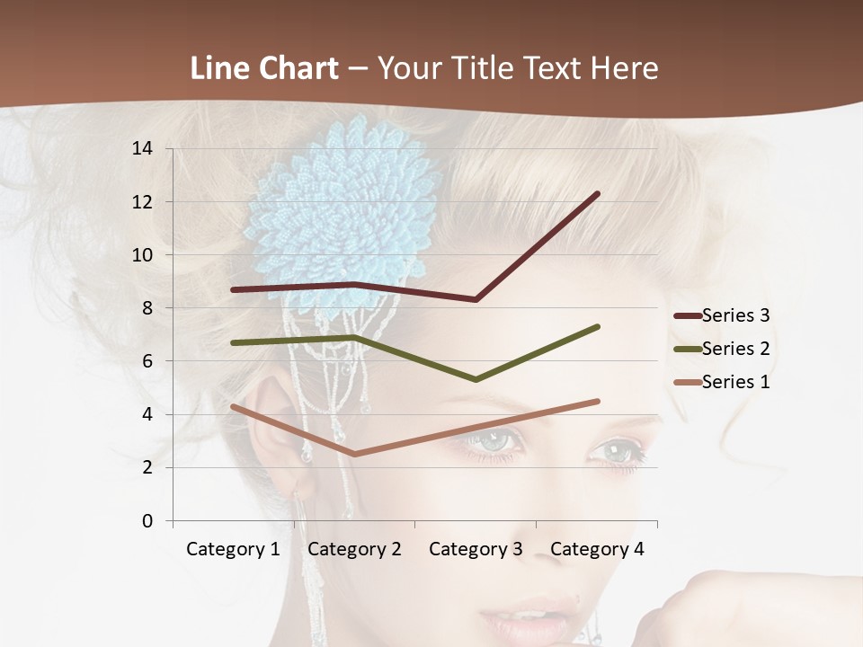 Sexy Earring Hair PowerPoint Template