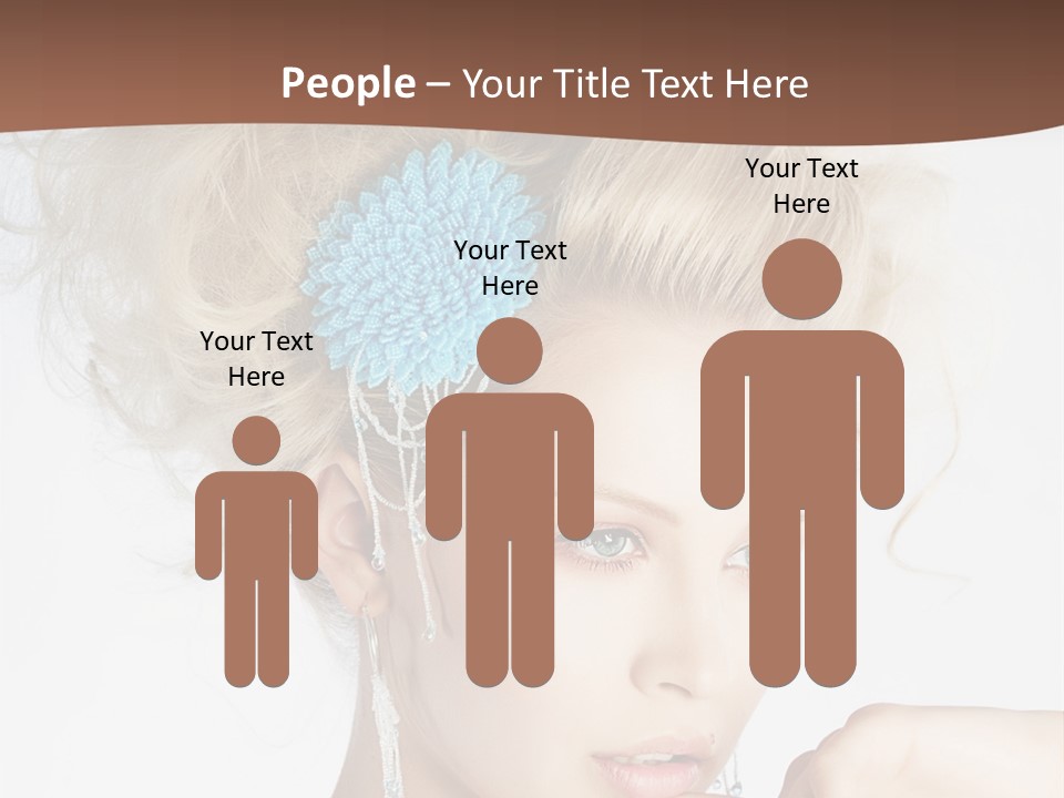 Sexy Earring Hair PowerPoint Template