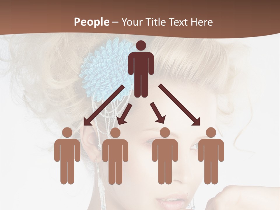 Sexy Earring Hair PowerPoint Template