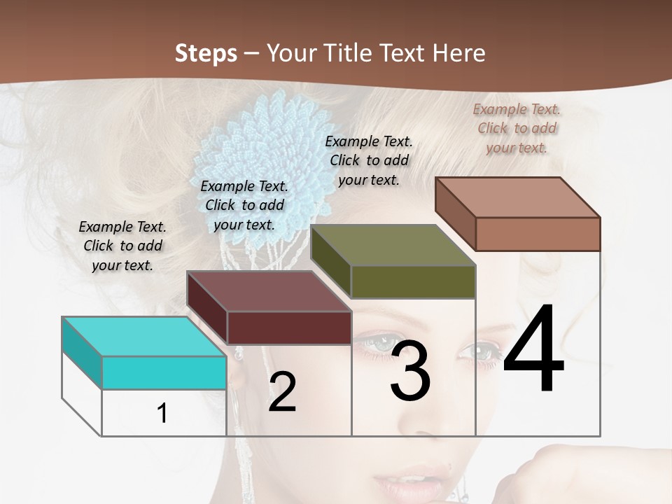 Sexy Earring Hair PowerPoint Template