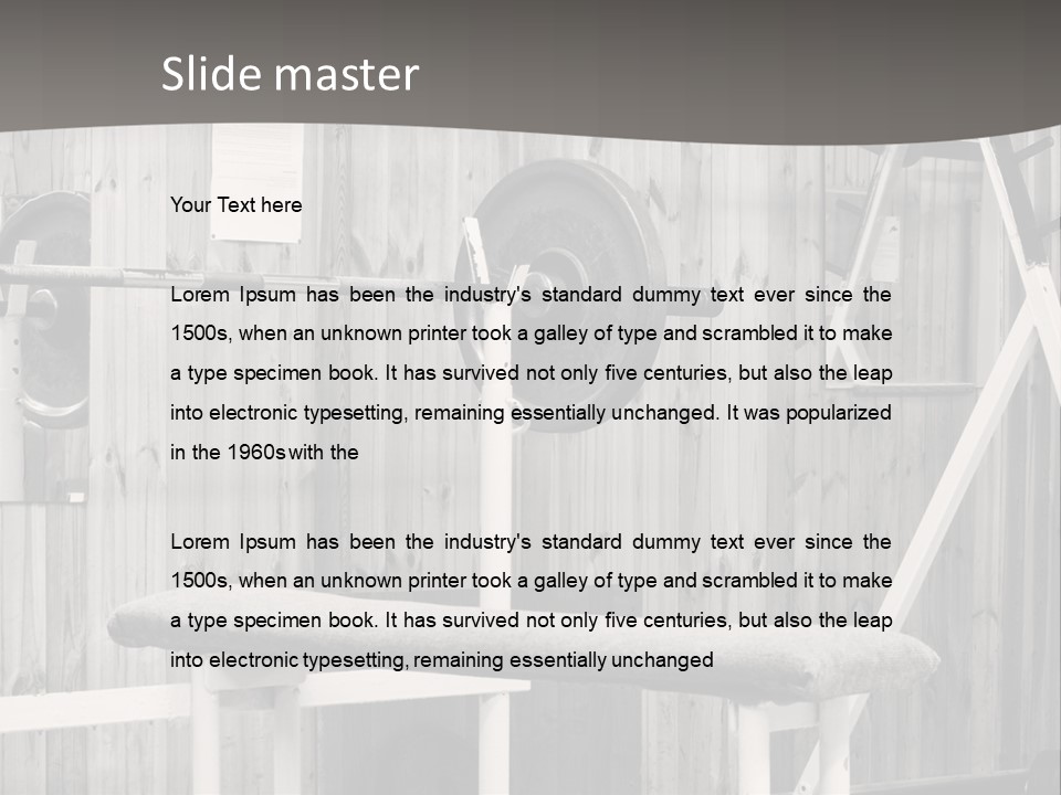 Weight Club Bodybuilding PowerPoint Template