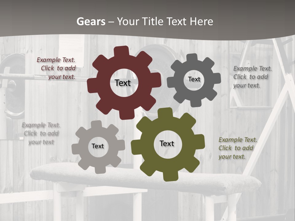 Weight Club Bodybuilding PowerPoint Template