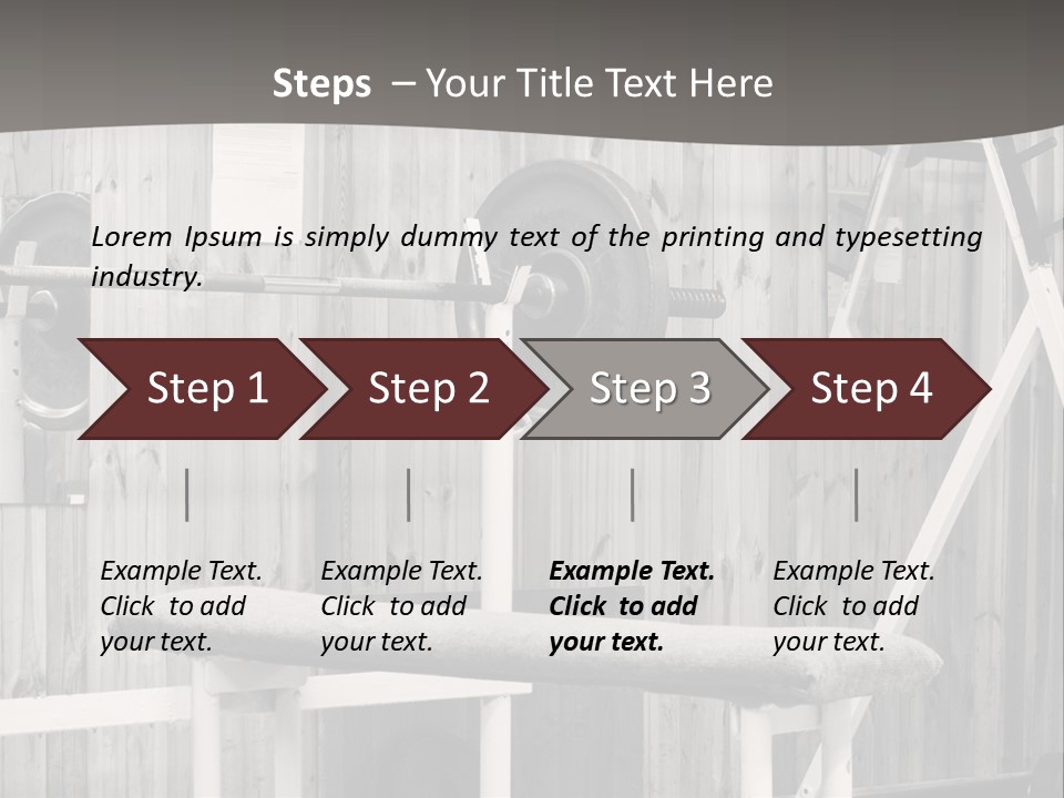 Weight Club Bodybuilding PowerPoint Template