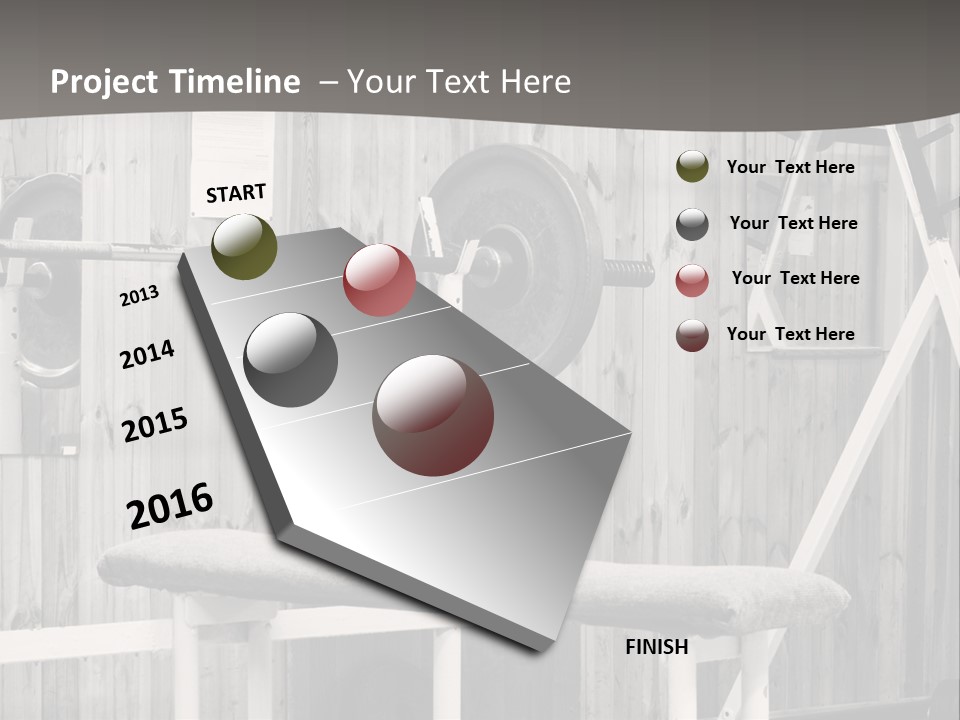 Weight Club Bodybuilding PowerPoint Template