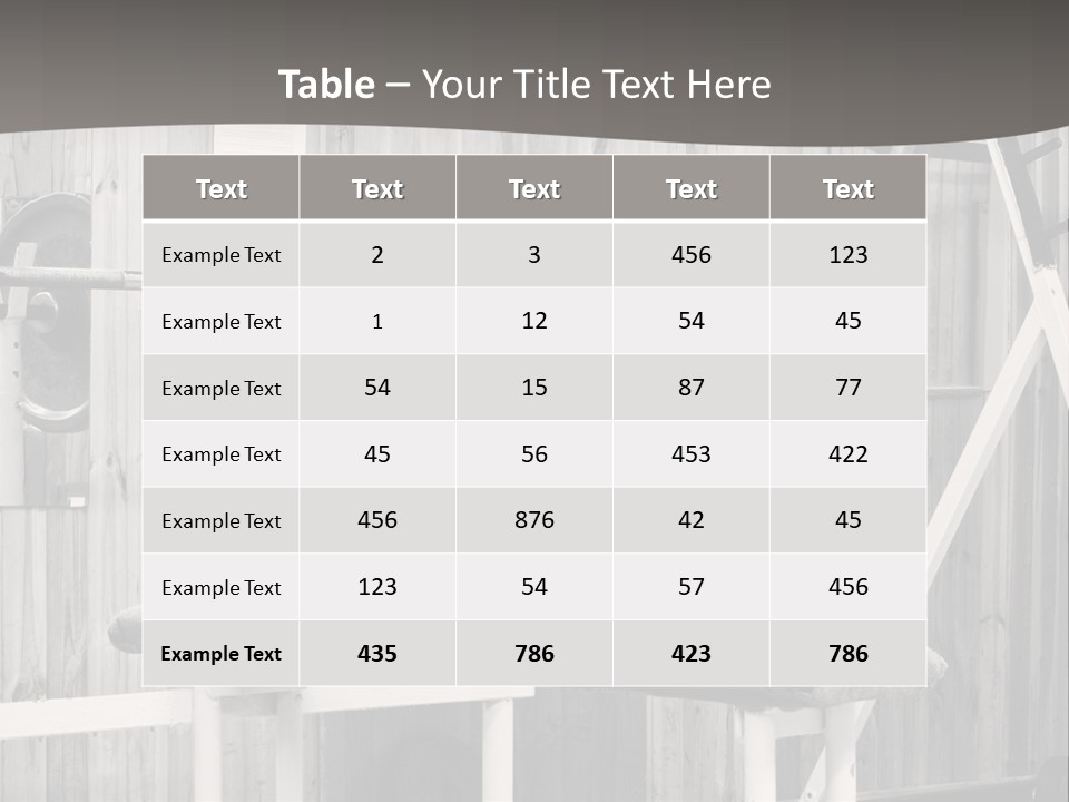 Weight Club Bodybuilding PowerPoint Template