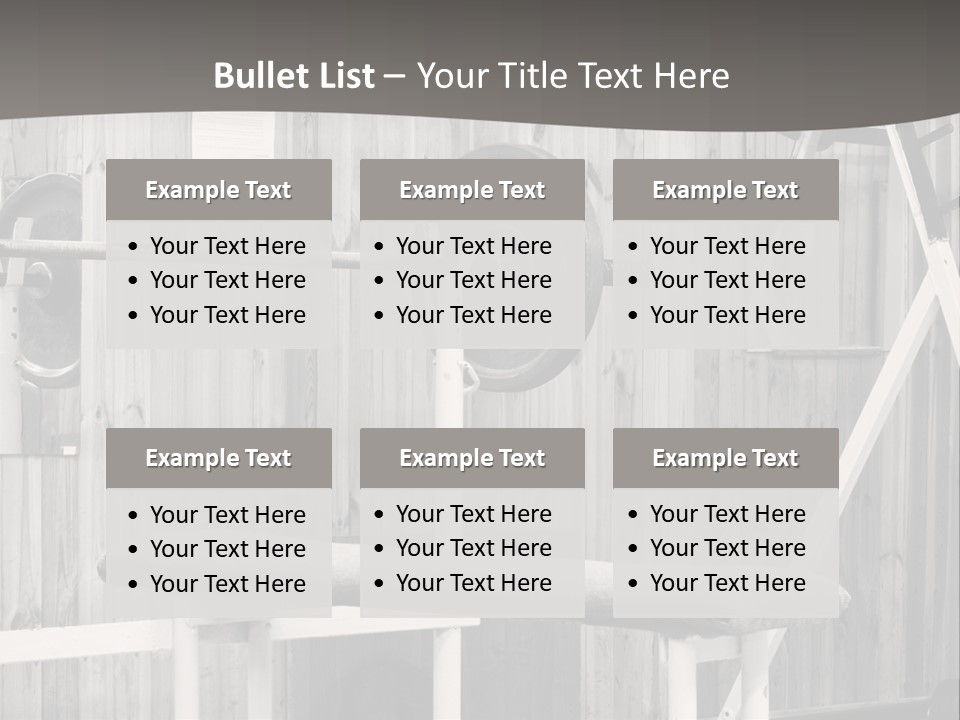 Weight Club Bodybuilding PowerPoint Template