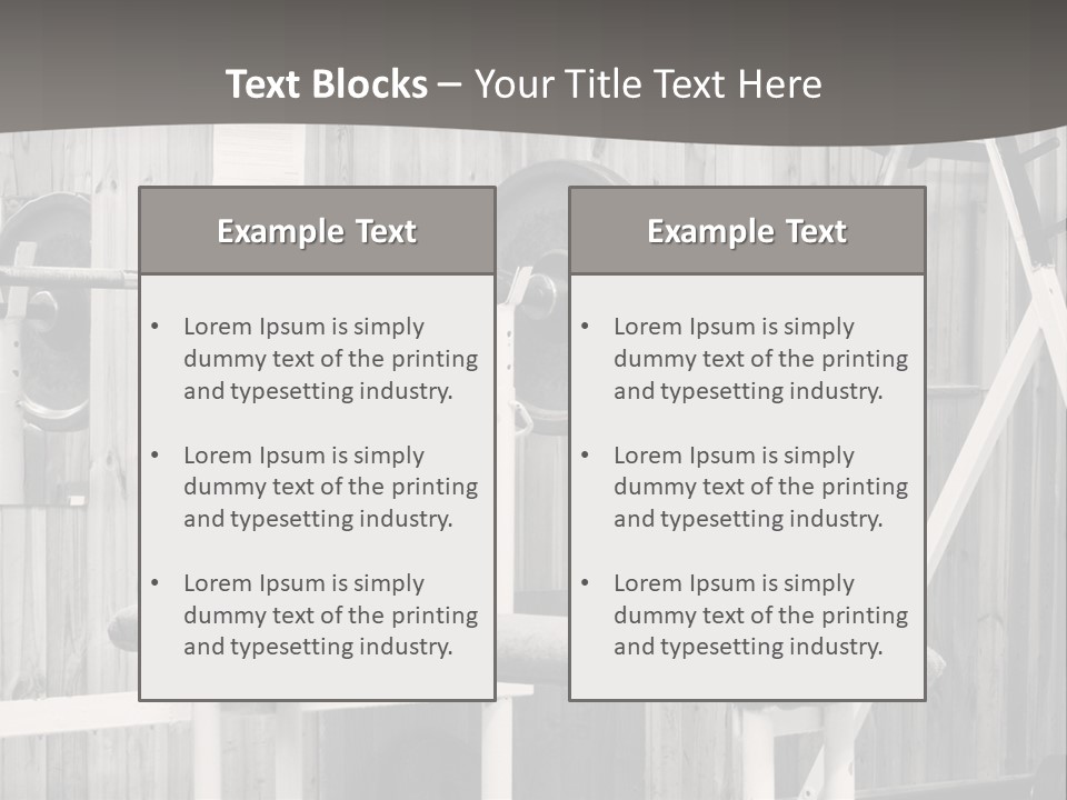 Weight Club Bodybuilding PowerPoint Template