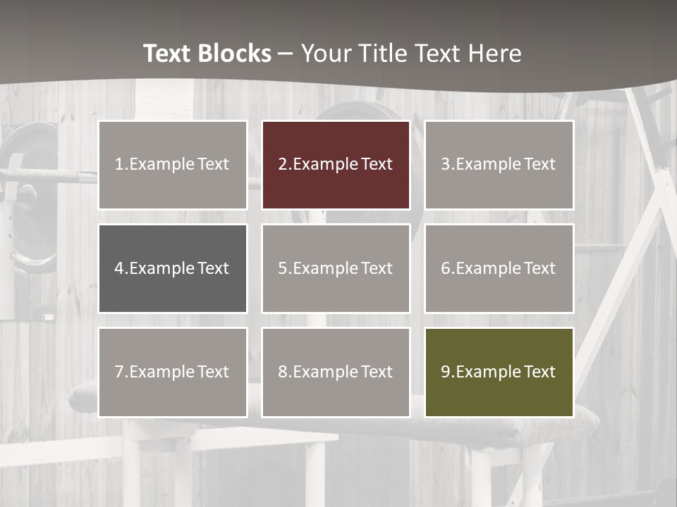 Weight Club Bodybuilding PowerPoint Template