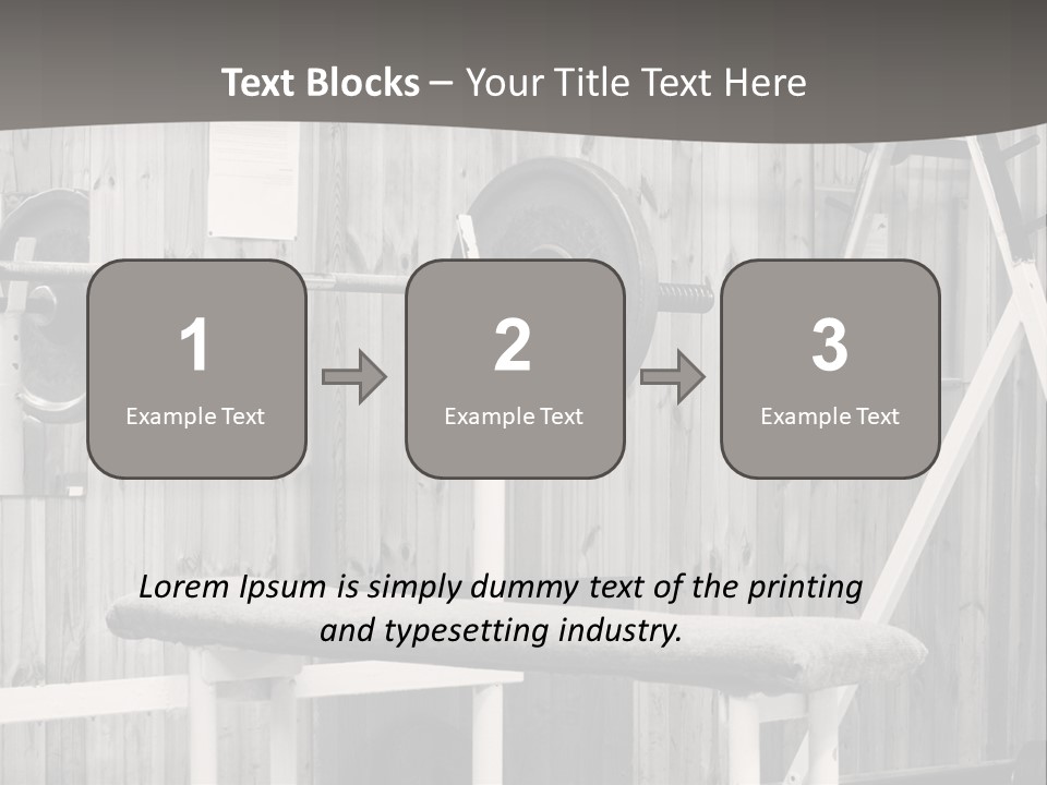 Weight Club Bodybuilding PowerPoint Template