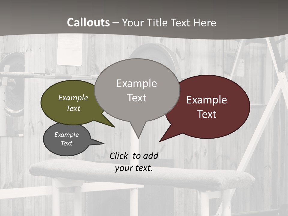 Weight Club Bodybuilding PowerPoint Template