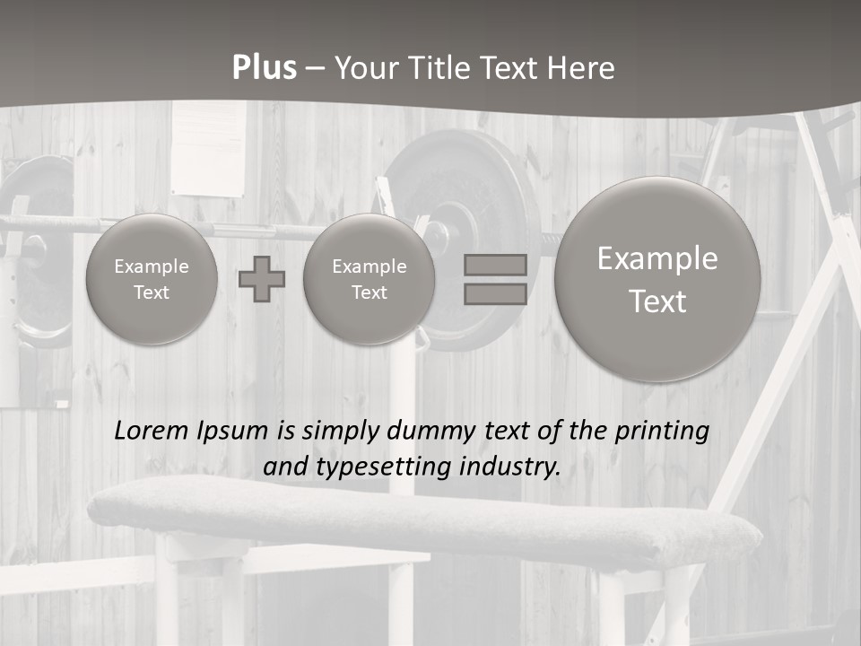 Weight Club Bodybuilding PowerPoint Template