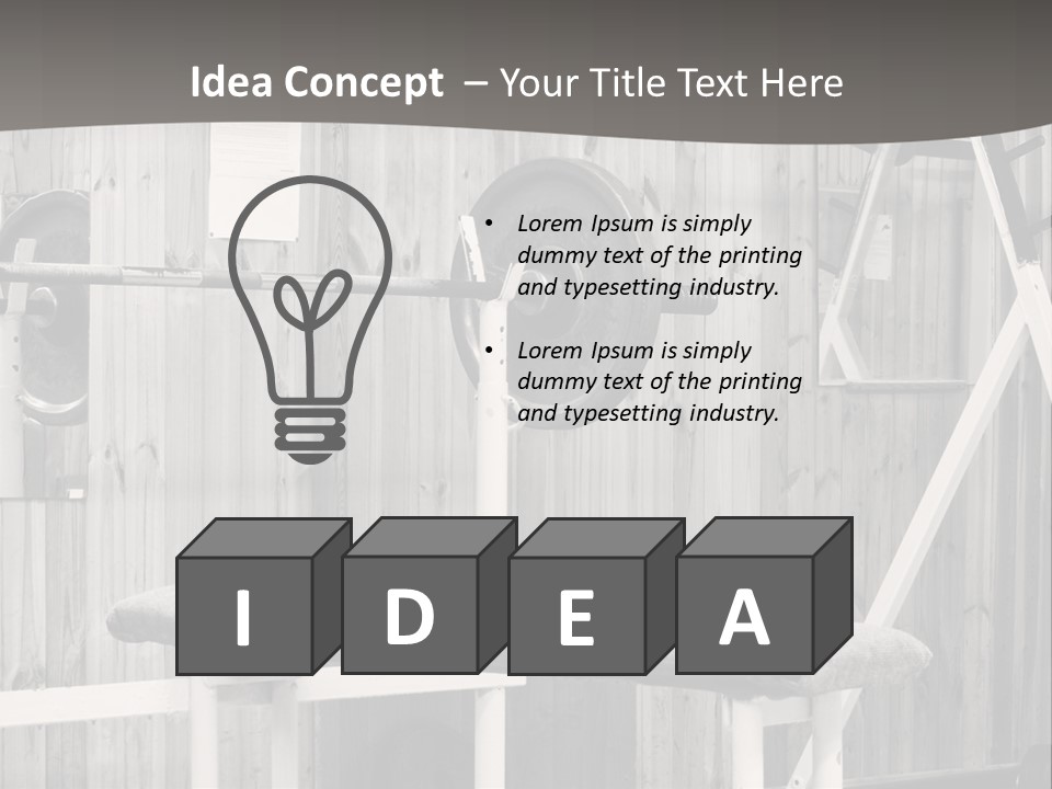 Weight Club Bodybuilding PowerPoint Template