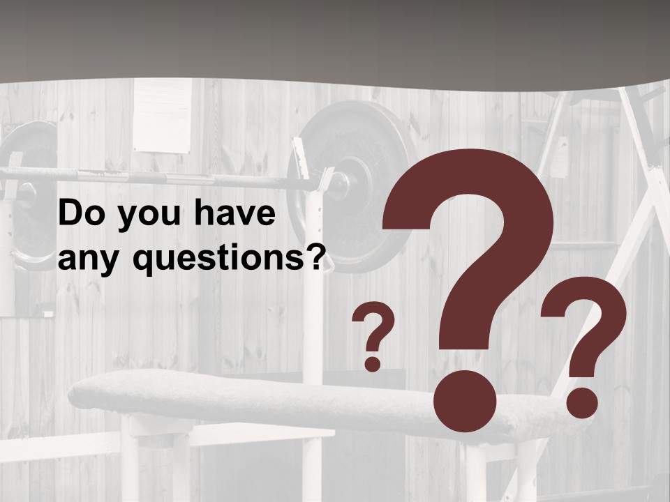 Weight Club Bodybuilding PowerPoint Template