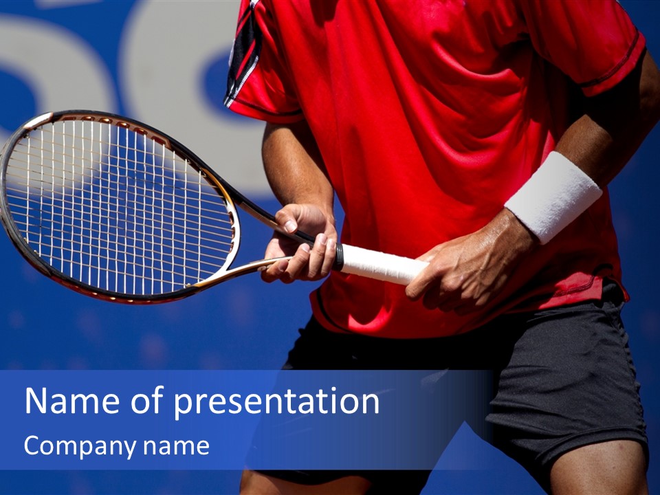 Clay Tennis Lifestyle PowerPoint Template