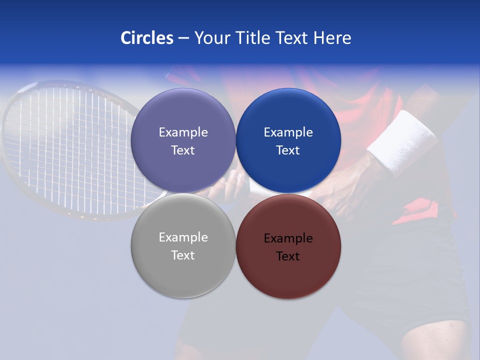 Clay Tennis Lifestyle PowerPoint Template
