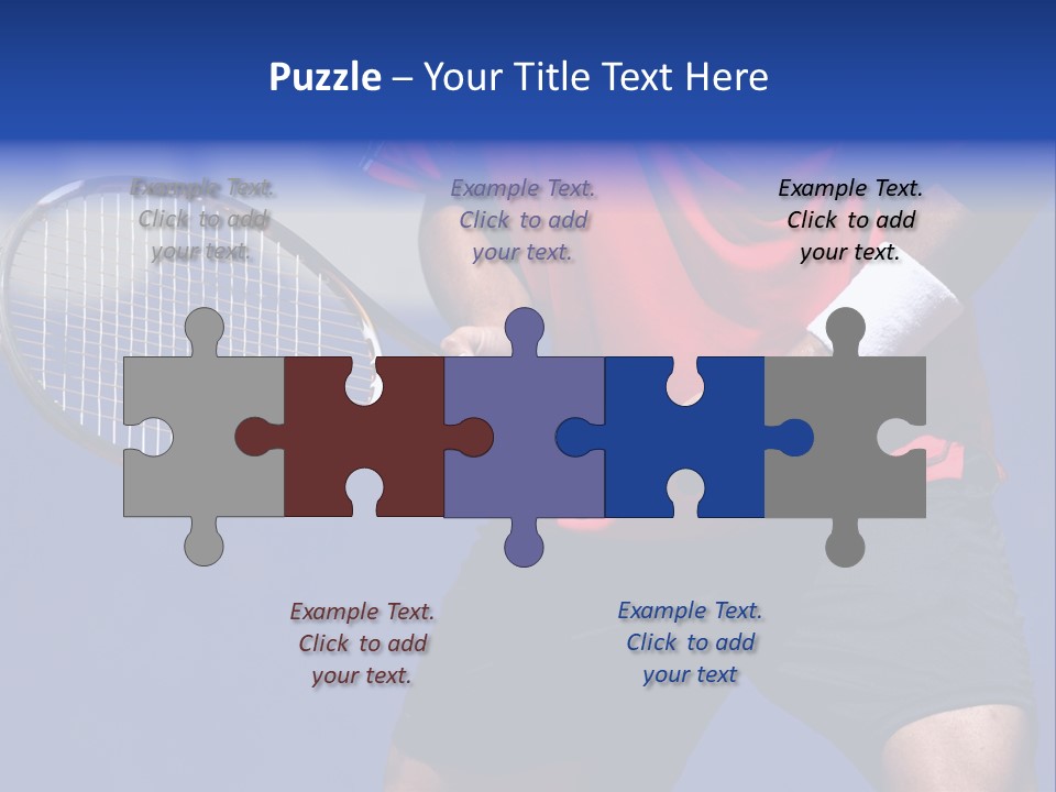 Clay Tennis Lifestyle PowerPoint Template