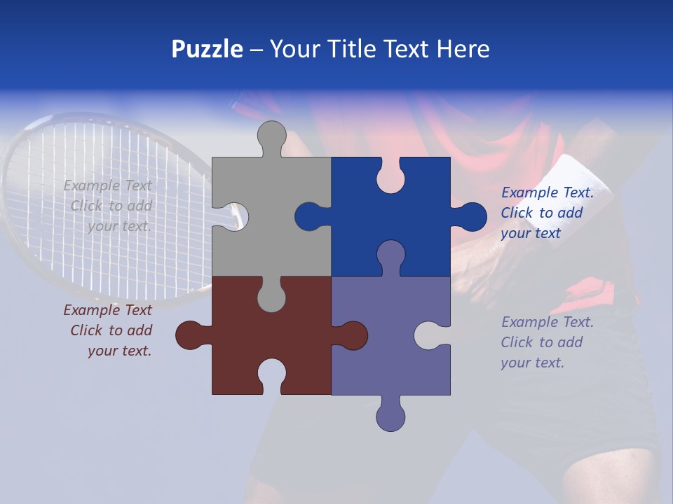 Clay Tennis Lifestyle PowerPoint Template