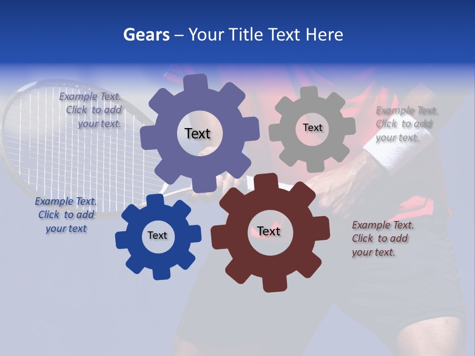 Clay Tennis Lifestyle PowerPoint Template