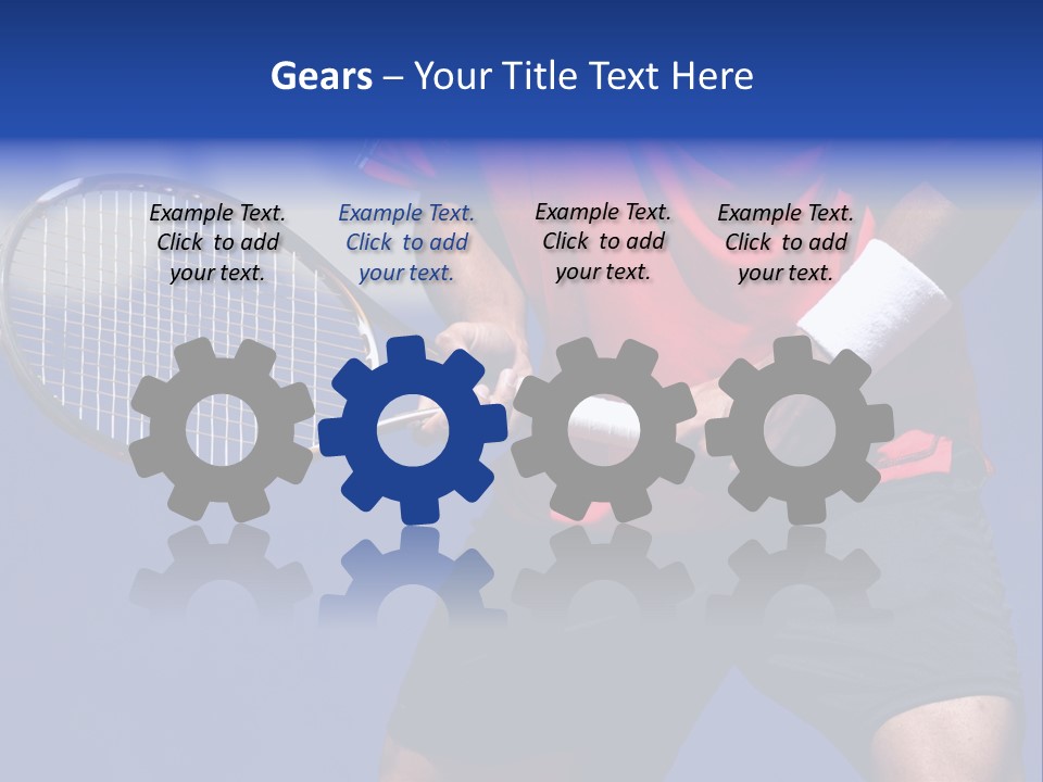 Clay Tennis Lifestyle PowerPoint Template