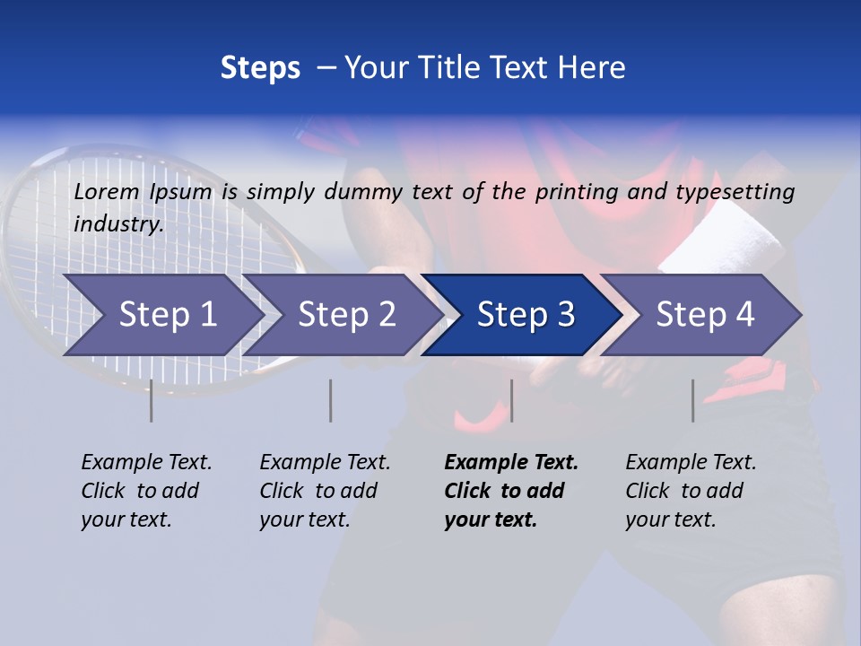 Clay Tennis Lifestyle PowerPoint Template