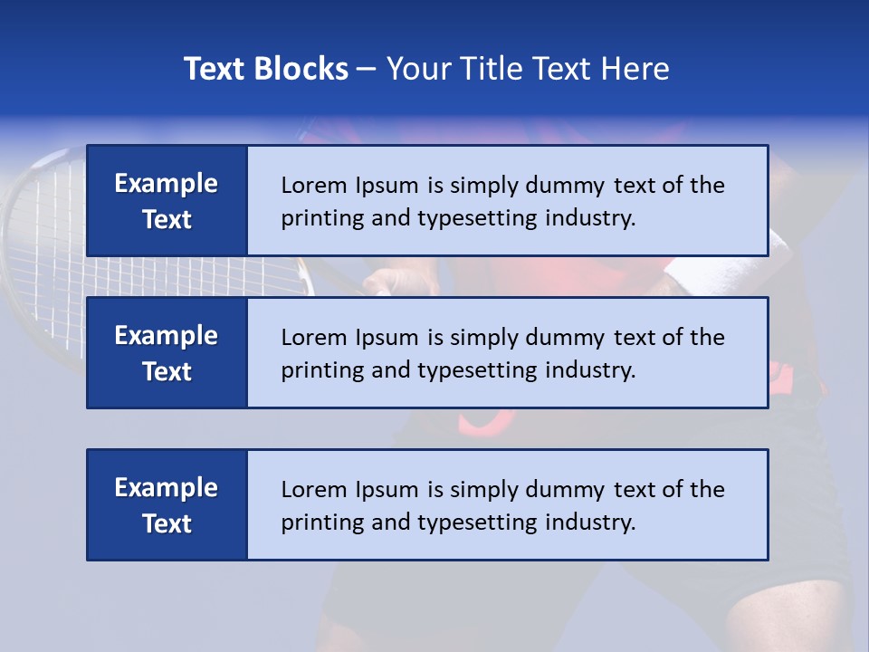 Clay Tennis Lifestyle PowerPoint Template